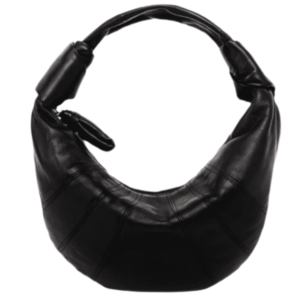 Lemaire Mini Fortune Croissant Bag Soft Nappa Leather Black