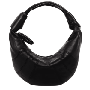 Lemaire Mini Fortune Croissant Bag Soft Nappa Leather Black