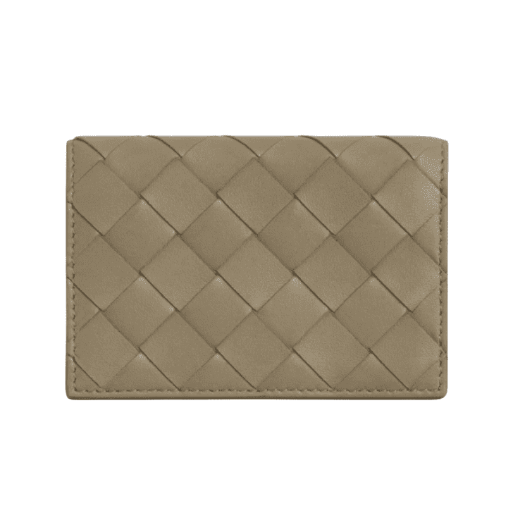 Bottega Veneta Business Card Case Taupe