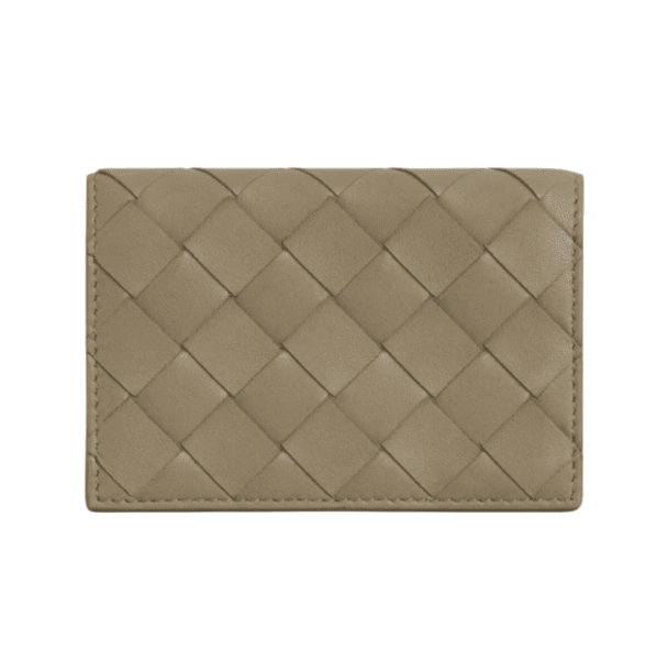 Bottega Veneta Business Card Case Taupe