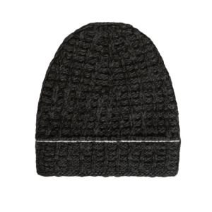 (W) MM6 Maison Margiela Waffle Knit Beanie Hat Dark Shadow