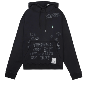 Maison Mihara Yasuhiro Distressed Hoodie in Black