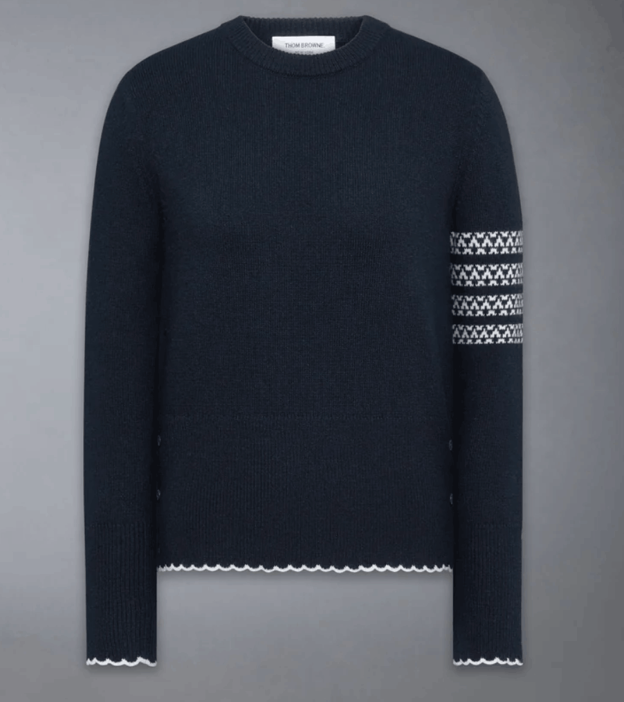 26SS Merino Wool Holiday Hector Pullover Knit - navy