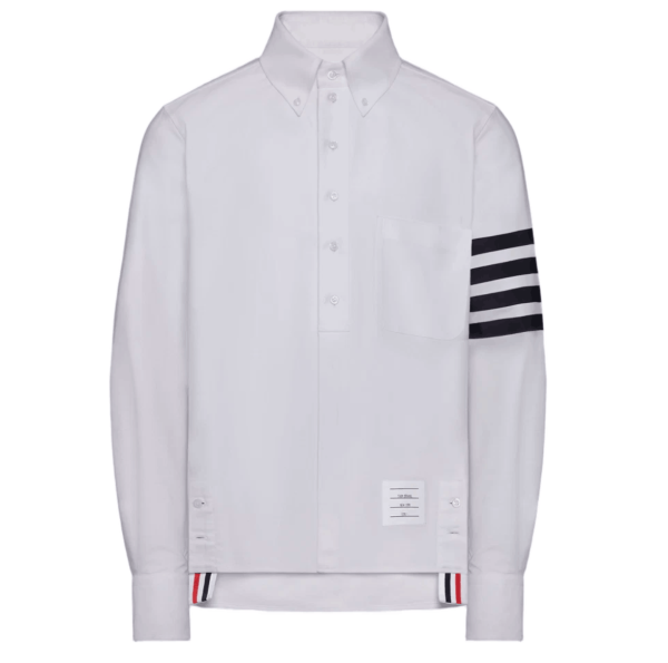 4-Bar Cotton Oxford Shirt 