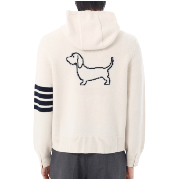 Hector Intarsia Merino Zip-Up Hoodie 