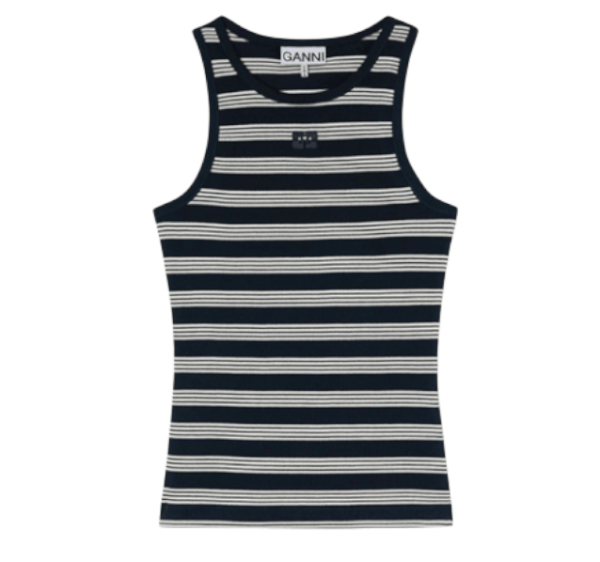 STRIPE RIB TANK TOP 