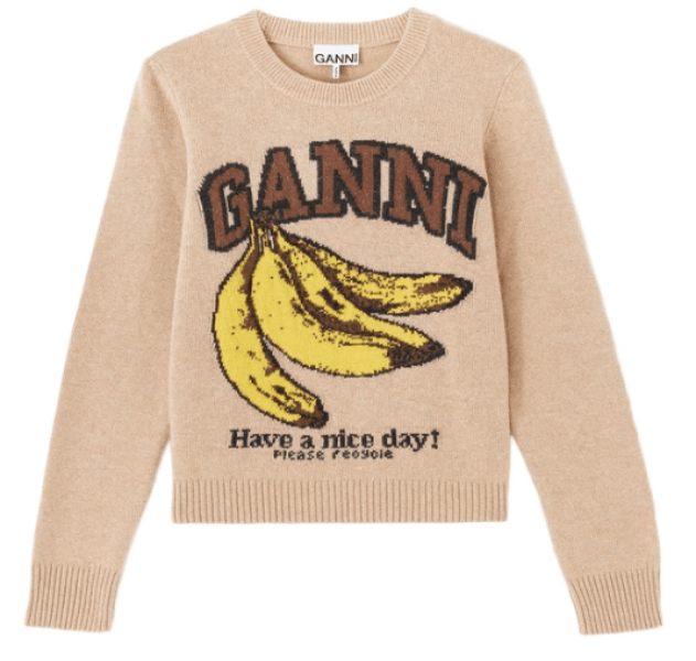 GRAPHIC WOOL JUMPER 