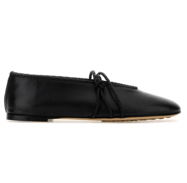 Bottega Veneta Black Rosa Mary-Jane ballerinas