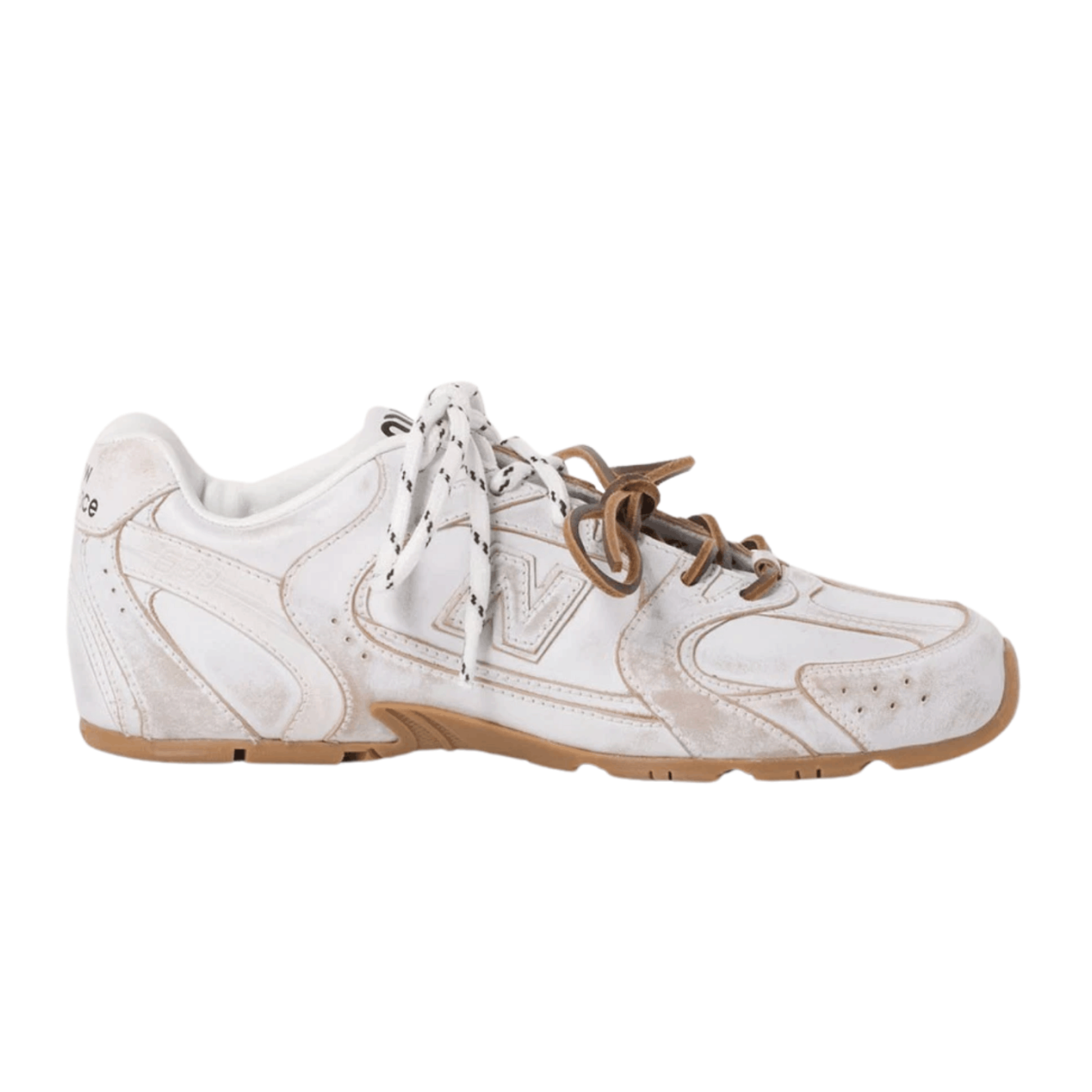 (W) New Balance x Miu Miu 530 SL Leather Sneakers White