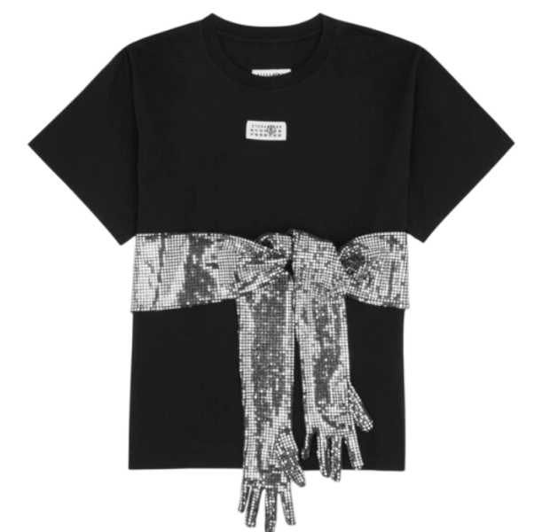 Cotton T-shirt with gloves