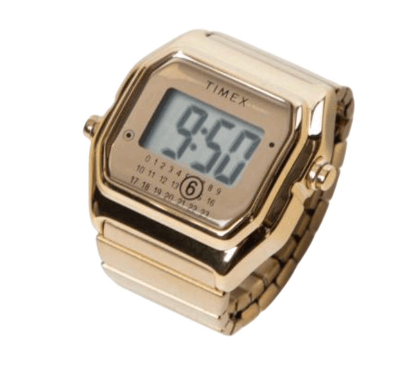 Timex x MM6 Maison Margiela T80 Ring Watch Stainless Steel Gold