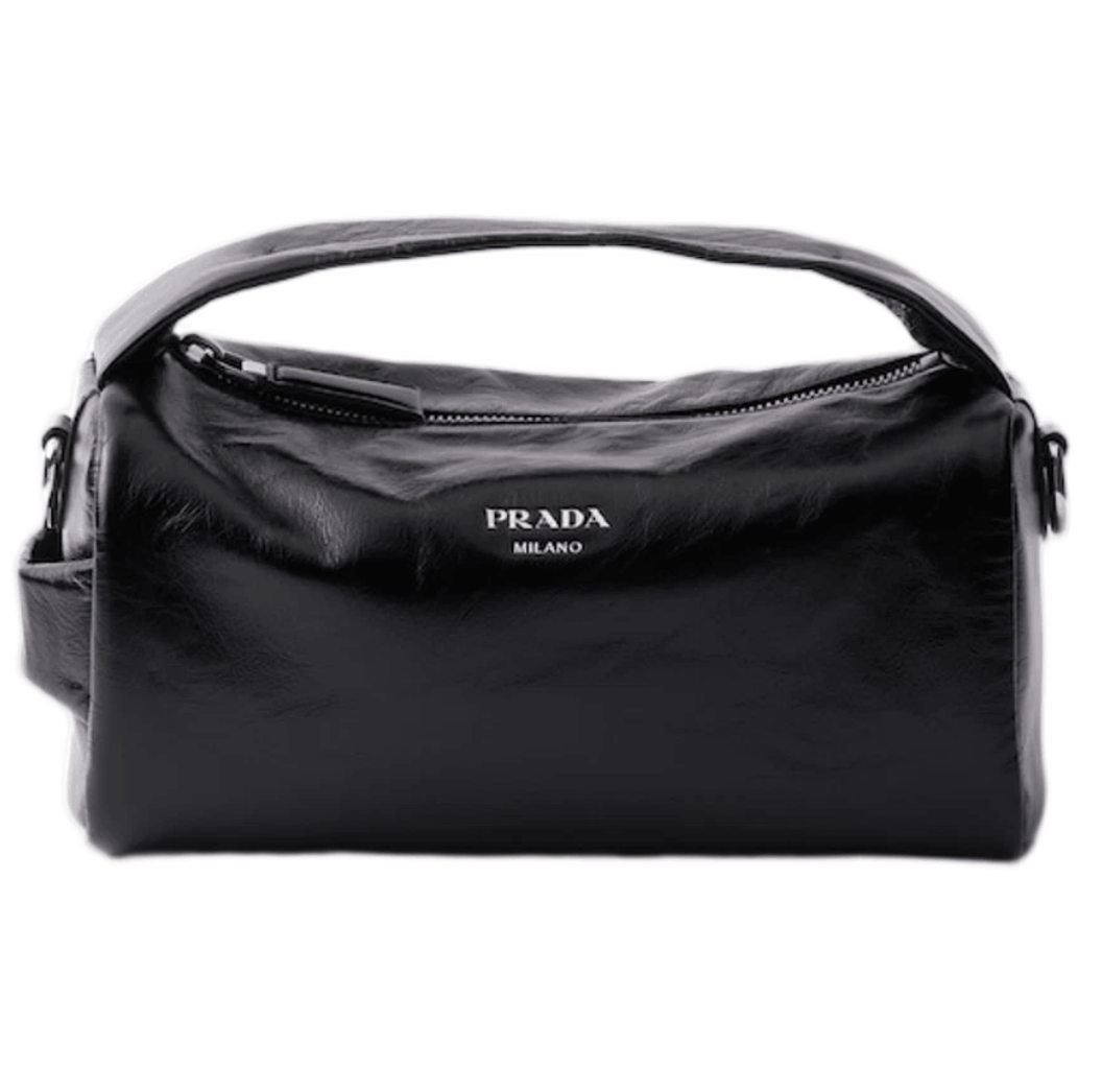 Prada Leather Shoulder Bag Black