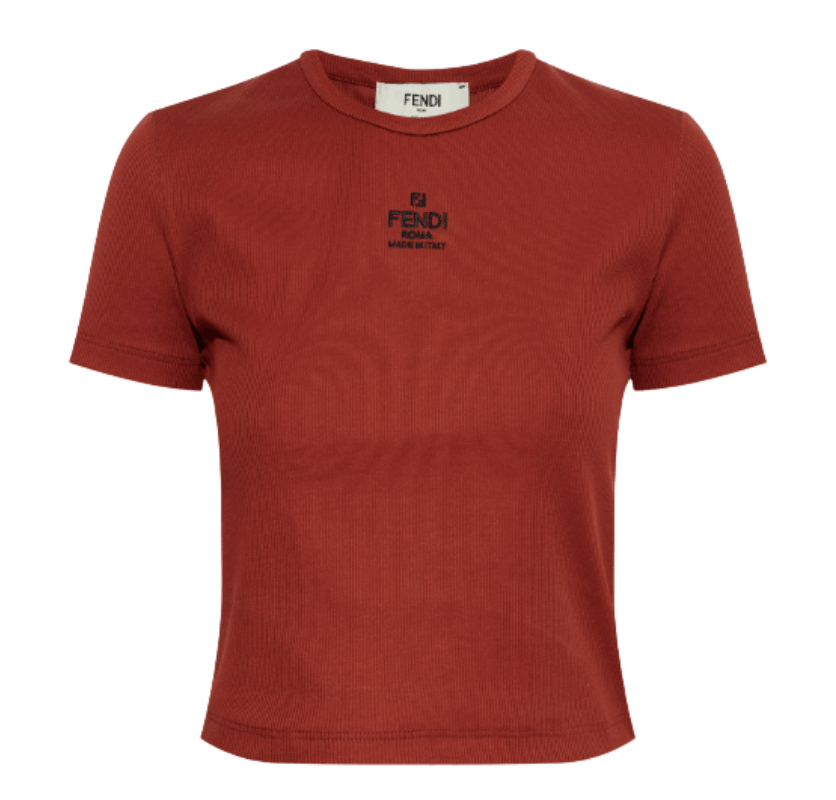 Rust Cotton T-Shirt 
