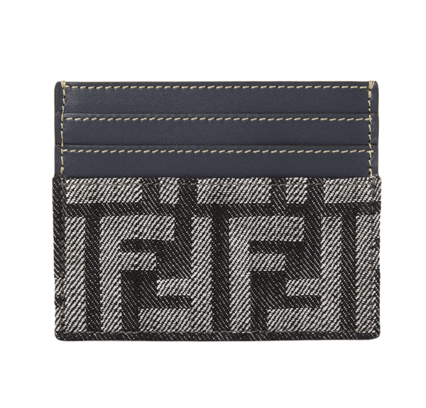 Fendi Baguette Card Case Dark Blue