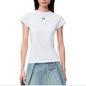 Small fit T-shirt in cotton blend