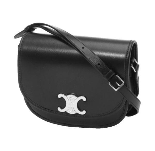 MEDIUM BESACE TRIOMPHE IN SUPPLE NATURAL CALFSKIN 