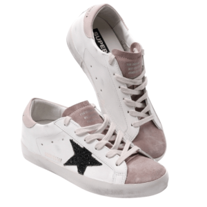 Super Star Glitter Star Pinktab Sneakers - Milk