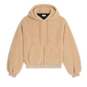 HOODED JACKET IN POLAR FLEECE 