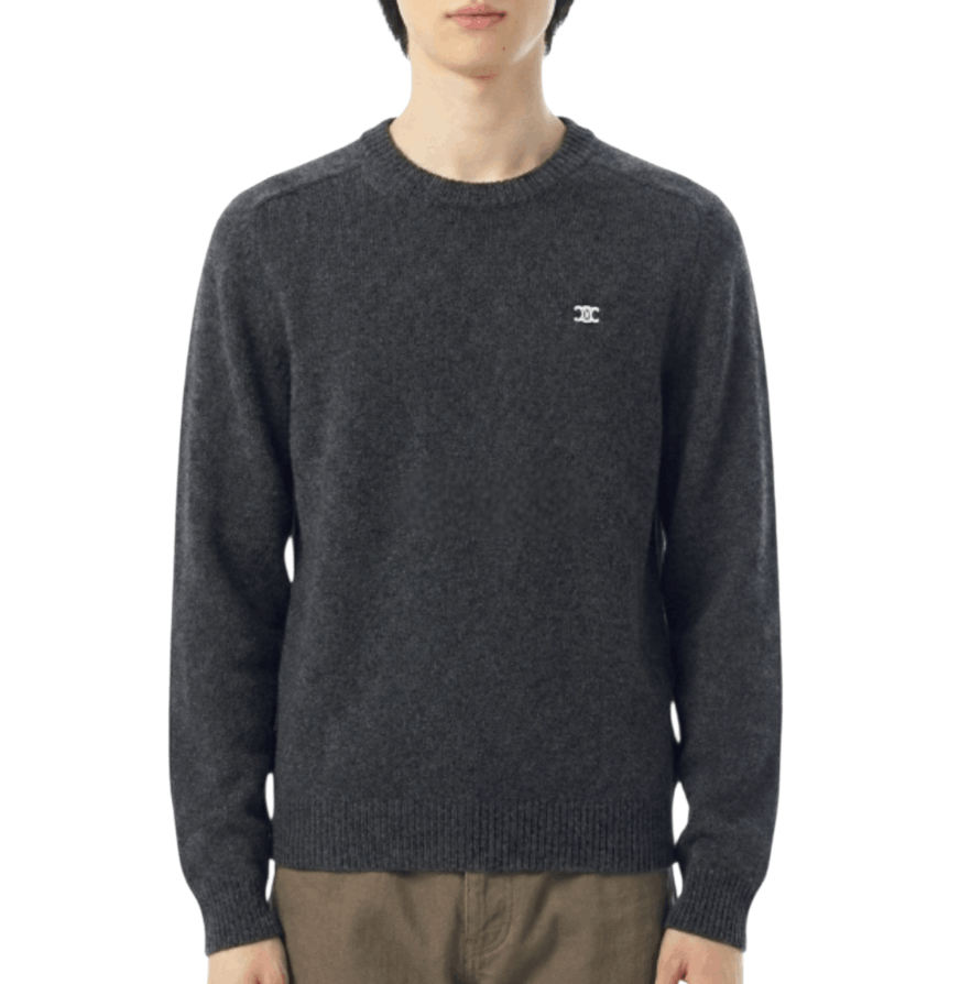 TRIOMPHE CREW NECK SWEATER IN WOOL AND CASHMERE 