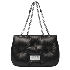 Maison Margiela Glam Slam Flap Medium Shoulder Bag Black