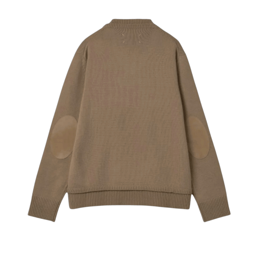 Maison Margiela Elbow Patch Sweater Beige