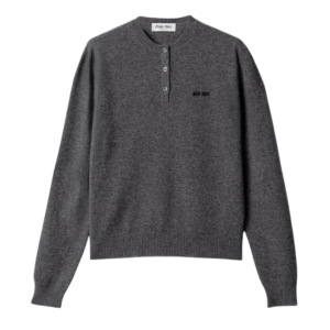 (W) Miu Miu Cashmere Sweater Slate Gray