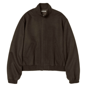 BABY CAMEL FLANNEL ZIP BLOUSON 