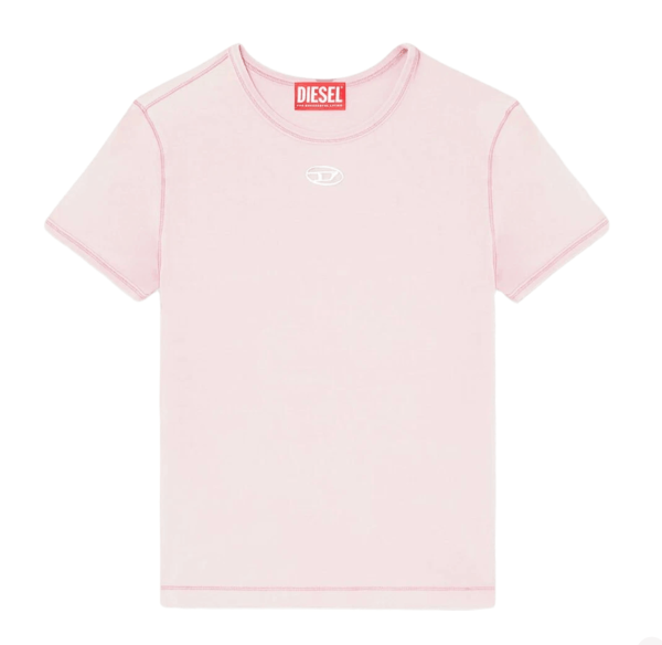 (W) Diesel T-Uncutieslong-Od Slim-Fit T-Shirt Pink