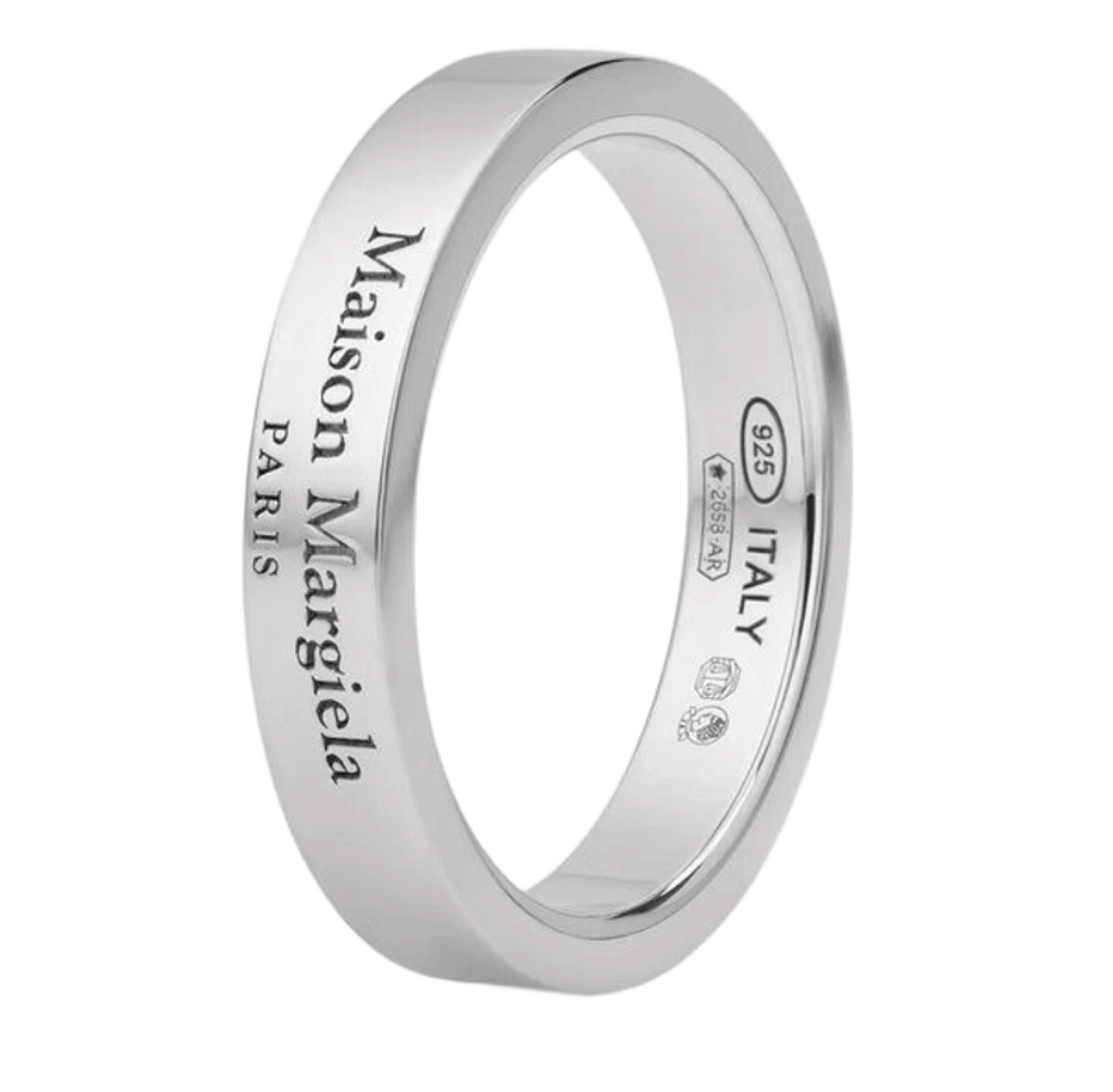 (W) Maison Margiela Logo Ring Silver