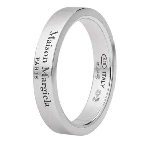 (W) Maison Margiela Logo Ring Silver