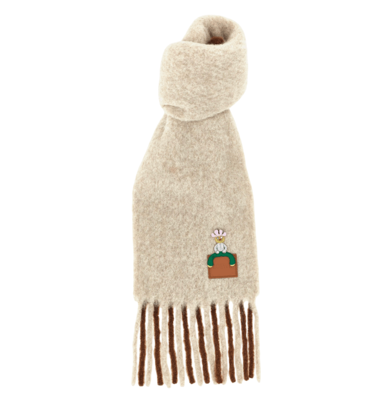 Loewe Scarf In Alpaca And Wool Blend