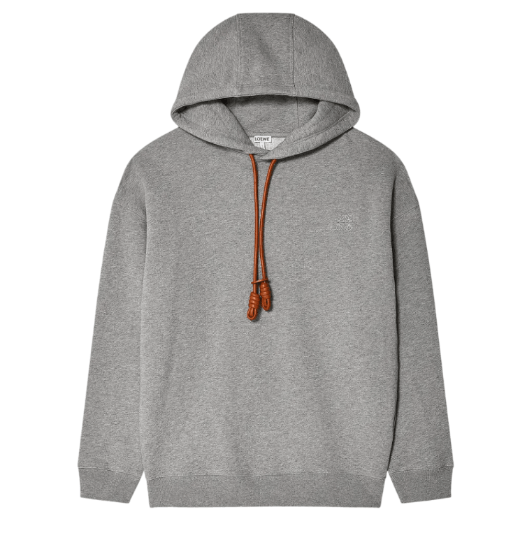Relaxed Fit Hoodie in Cotton Grey