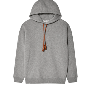 Relaxed Fit Hoodie in Cotton Grey