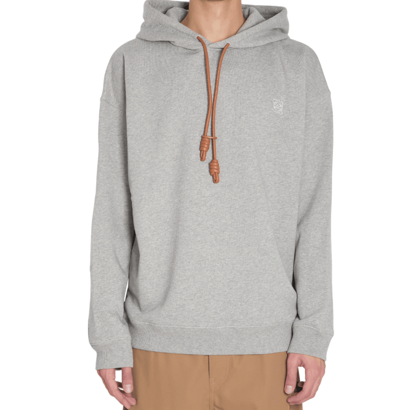 Relaxed Fit Hoodie in Cotton Grey