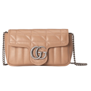 Gucci GG Marmont Camelia Super Mini Bag Rose Beige