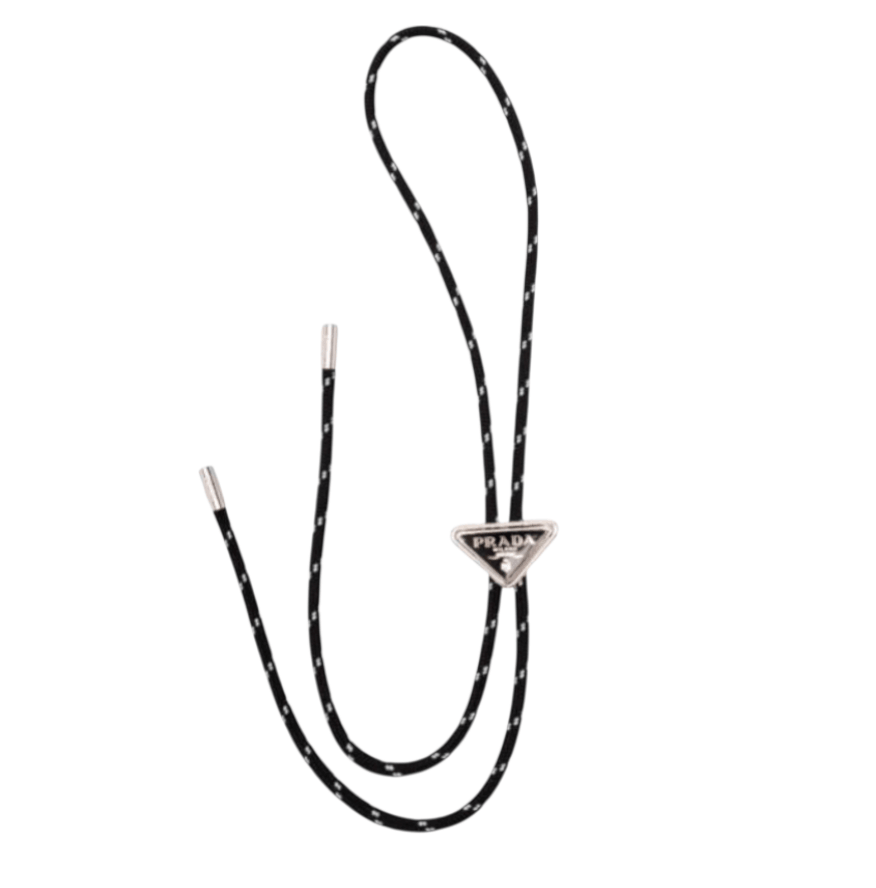 Prada Saffiano bolo tie