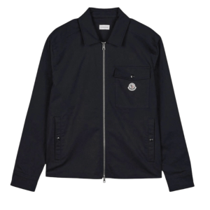 Moncler Cotton Blend Gabardine Shirt Jacket Black - 26SS