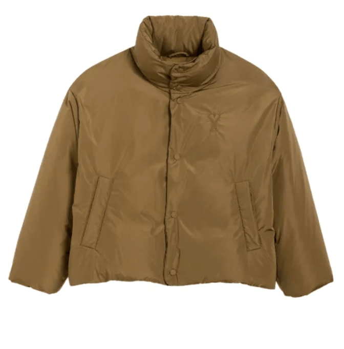 BRONZE Green Taffetas Ami De Coeur Down Jacket 