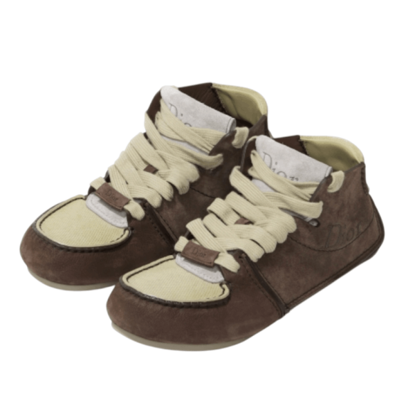 Dior Roadie Lace-Up Boot Brown Nubuck Beige Suede