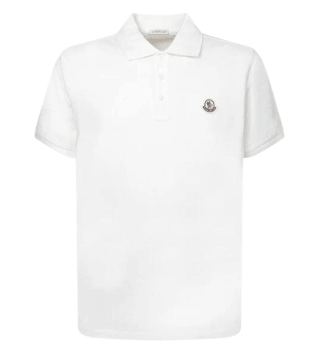 Moncler Logo Patch Polo Shirt White - 25SS