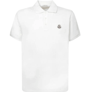 Moncler Logo Patch Polo Shirt White - 25SS