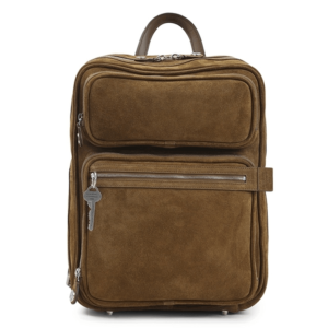 Camero Gym Suede Backpack - Cognac brown