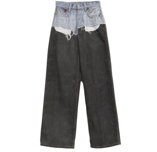 Acne Studios Graphic print wide leg trousers