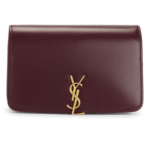 VOLTAIRE passport case in BOX SAINT LAURENT