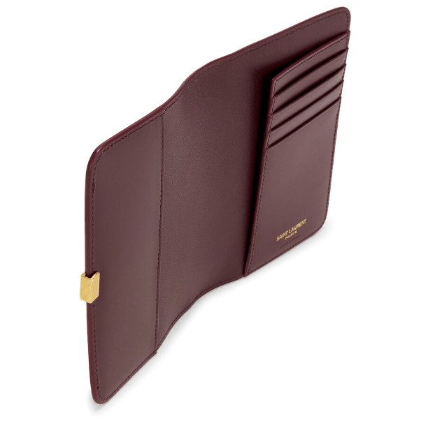 VOLTAIRE passport case in BOX SAINT LAURENT