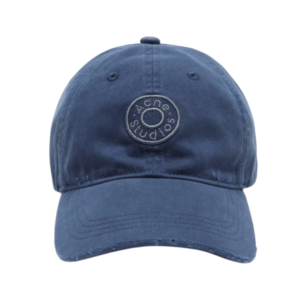 Distressed logo cap - Dark navy