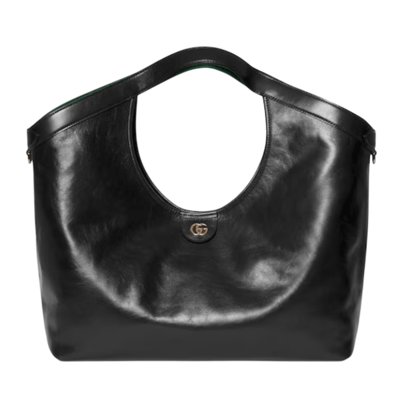 Gucci Giglio large tote bag in black leather