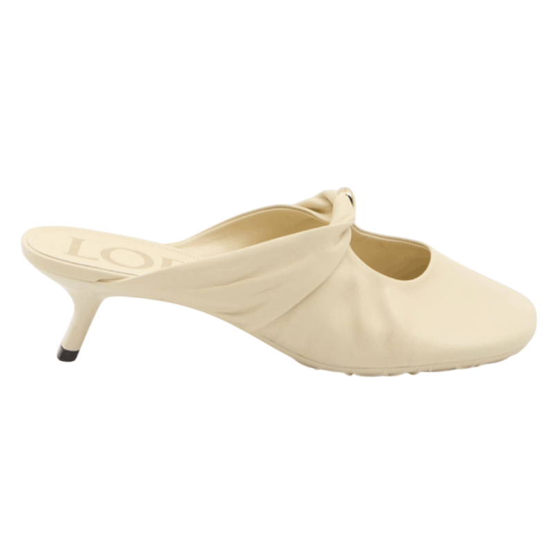 Pebble mules in nappa leather