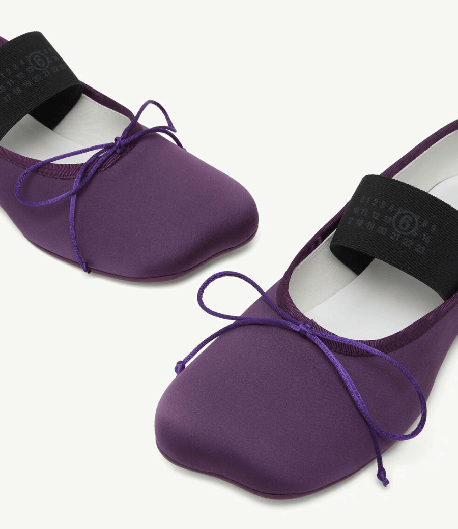 Anatomic Numeric Ballerinas Plum Purple
