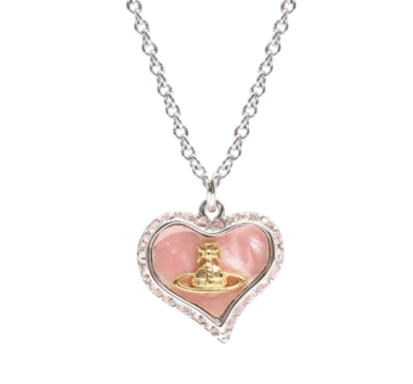 (W) Vivienne Westwood Petra Pendant Gold White 63020103 02P659